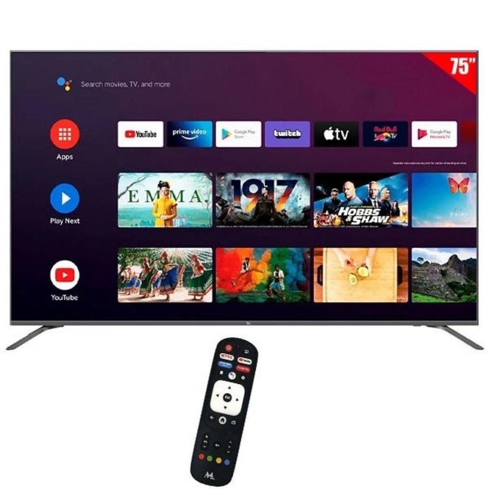 Tv Led 75" Mtek MK75FSGU Smart/Bt/Wf/4k/Google