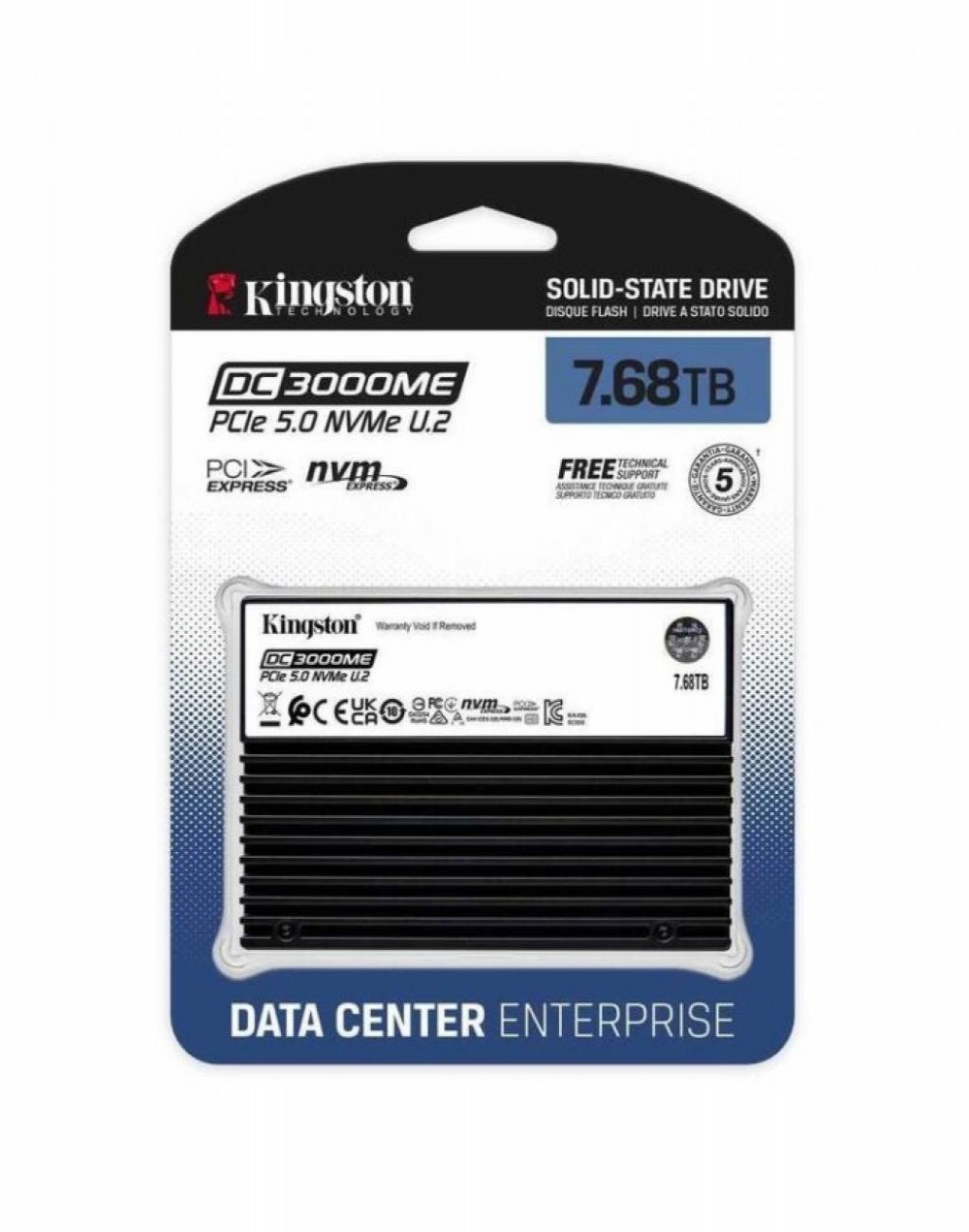 HD SSD U.2 7.68TB Kingston SEDC3000ME/7T6 NVME