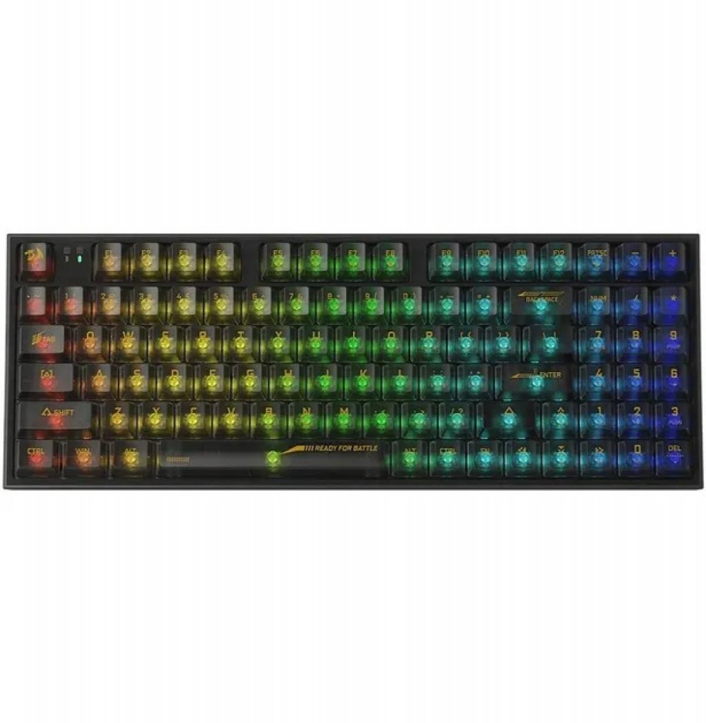 Teclado Usb Redragon Irelia Pro K658CTB-RGB S/Fio Preto Bt/Transparente