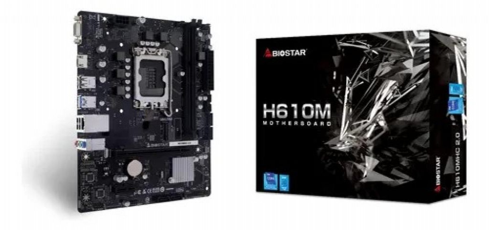 Placa Mãe Intel (1700) Biostar H610MHC 2.0 IH615MDS Placa Mãe Intel (1700) Biostar H610MHC 2.0 IH615MDS