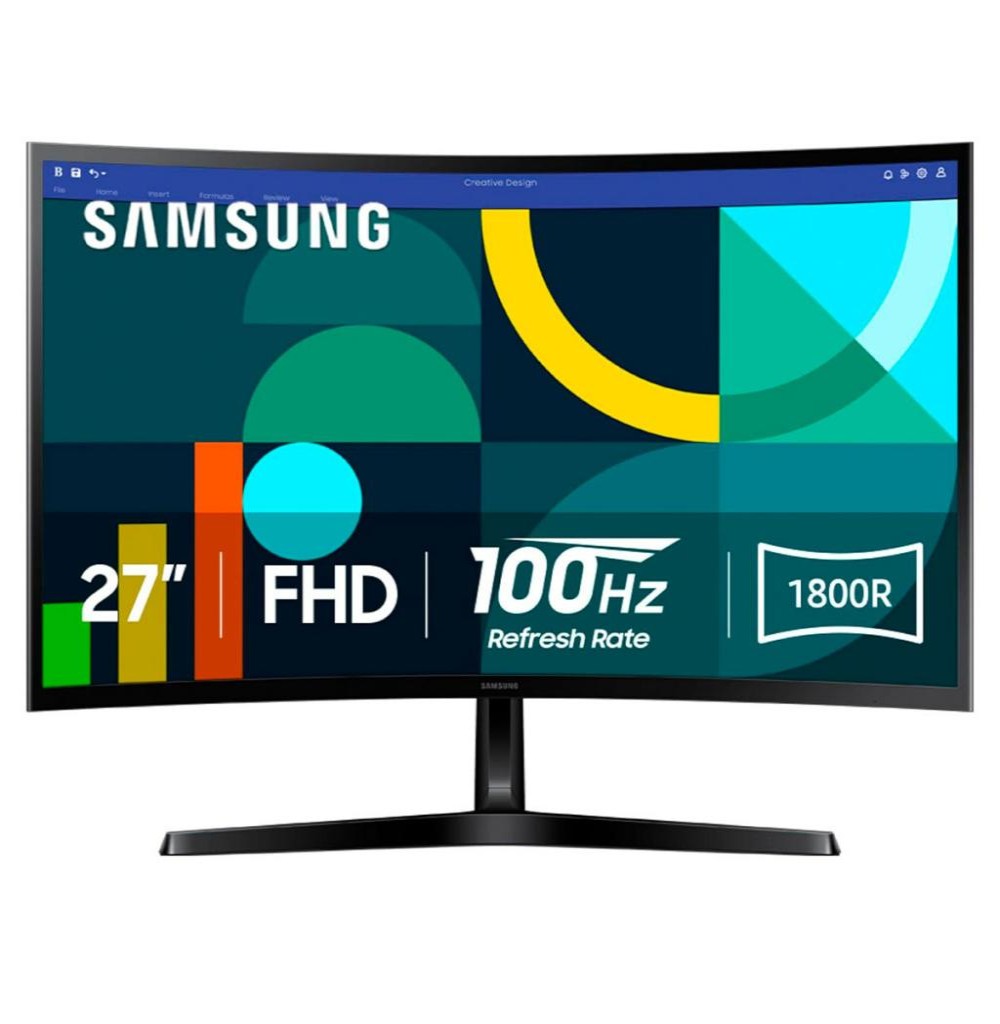 Monitor Led 27" Samsung LS27D366GANXZA Curvo FHD