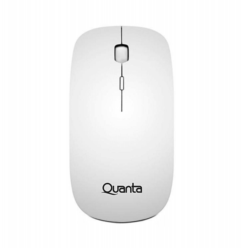 Mouse Óptico Sem Fio Quanta QTMS450 USB 800 - 1200 DPI - Branco
