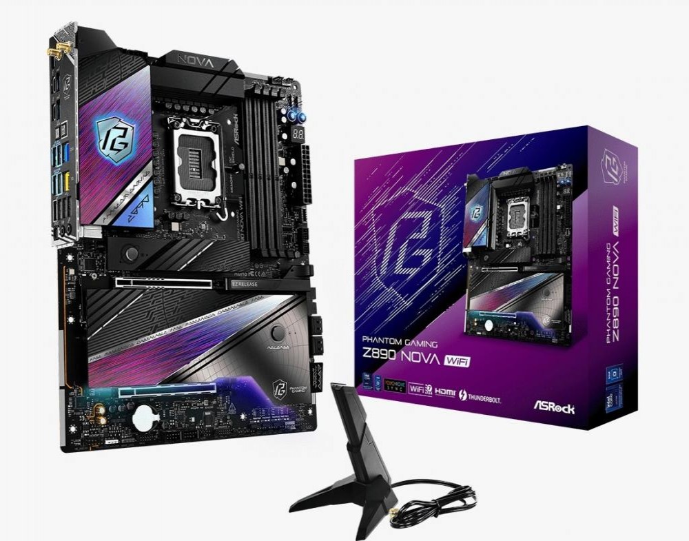 Placa Mae Intel (1851) Asrock Z890 Nova Wifi DDR5