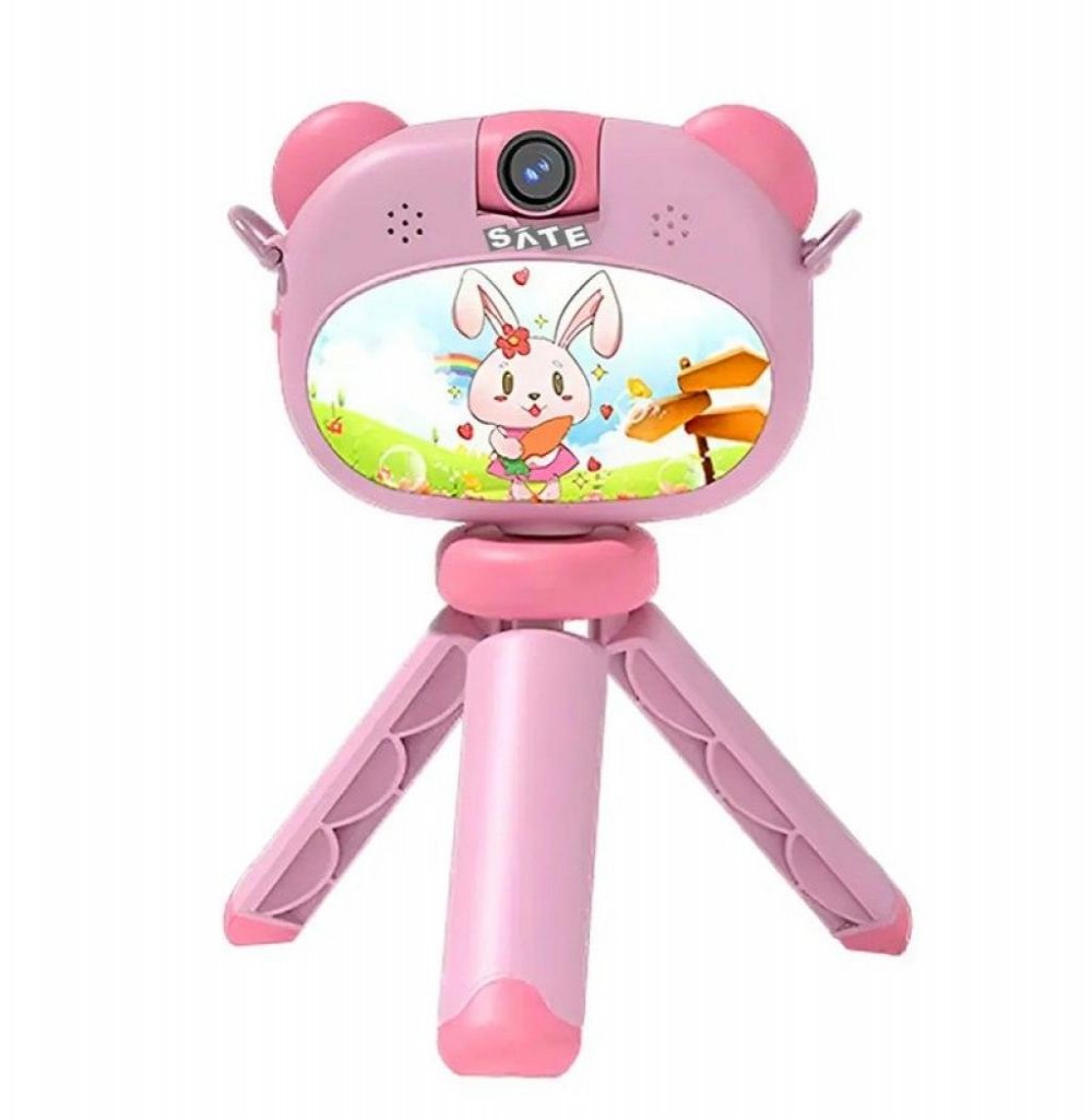 Câmera Infantil Sate A-DV1006 Rosa com Tripé