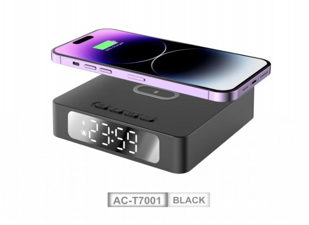 Relógio + Carregador Sem Fio Sate AC-T7001