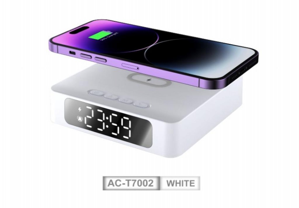 Relógio + Carregador Sem Fio Sate AC-T7002