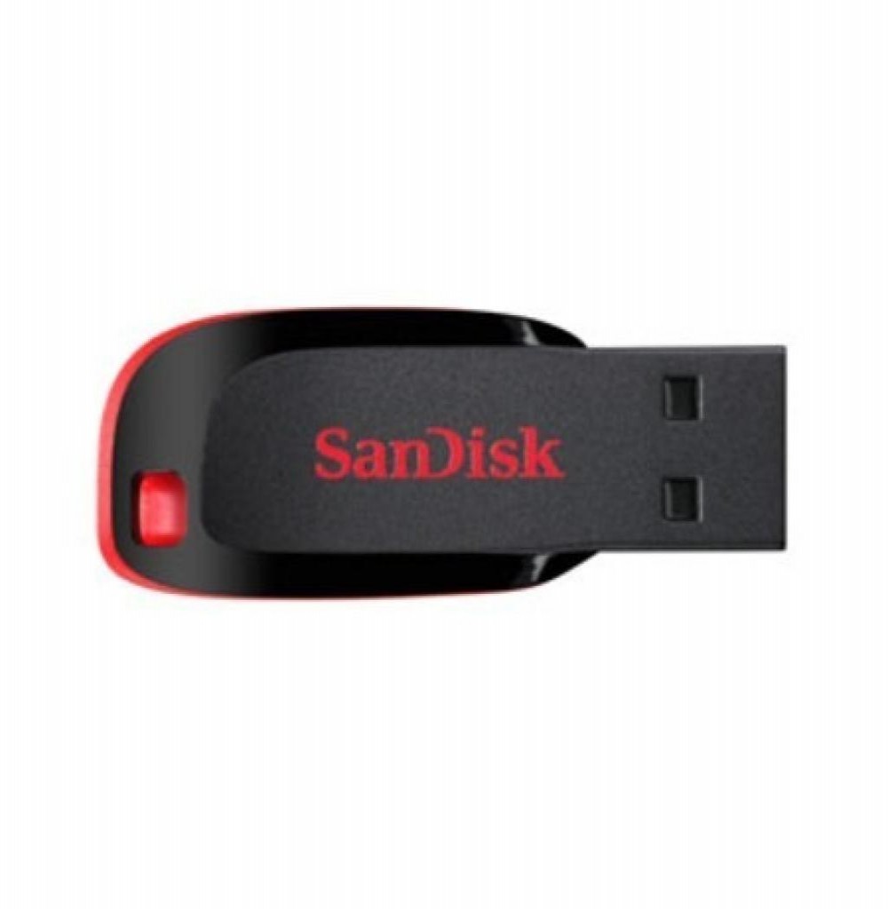 PenDrive 8GB SanDisk Z50 Preto Com Vermelho