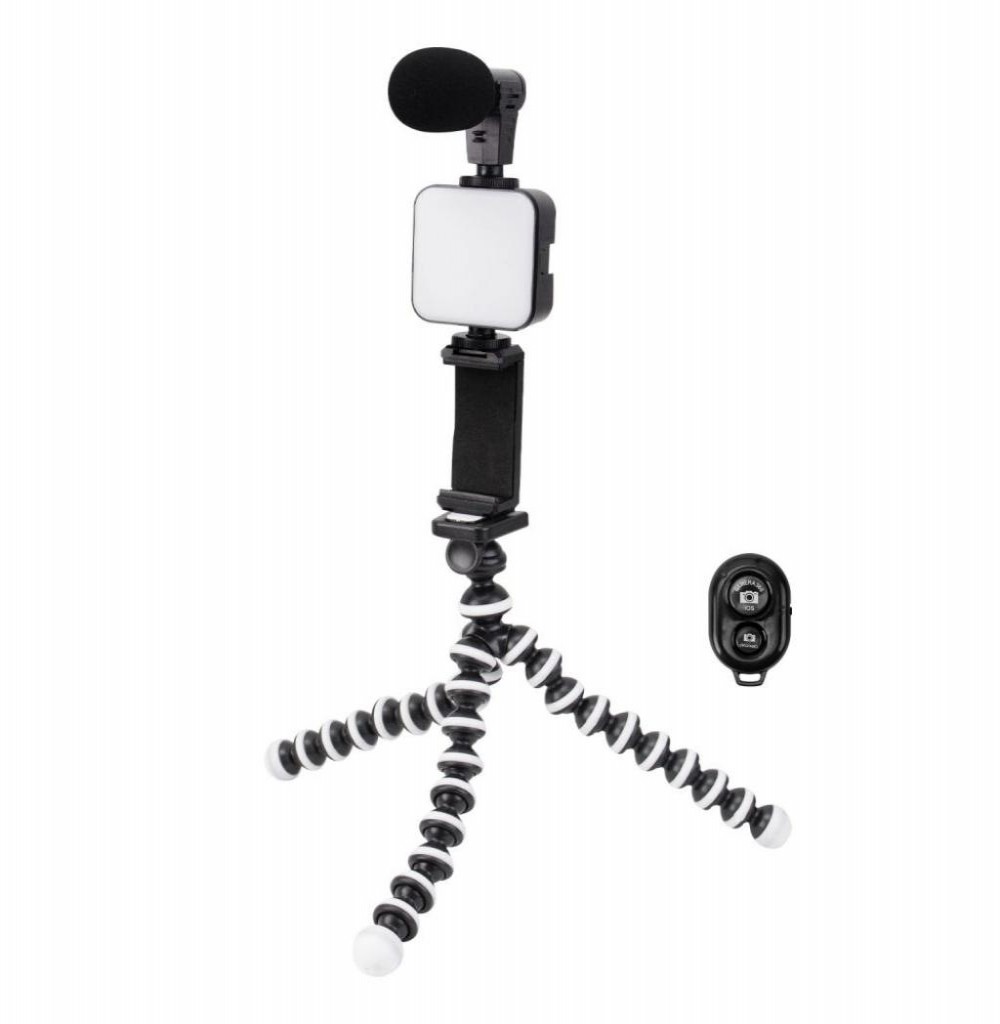 Tripe Sate Stick Video Maker A-RM900K Controle Remoto e Luz Led