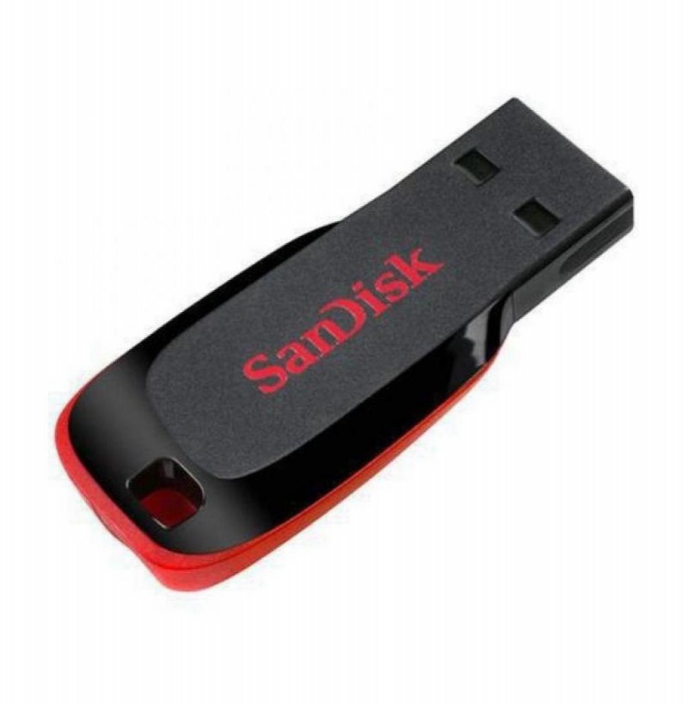 PenDrive 16GB SanDisk Z50 Preto Com Vermelho