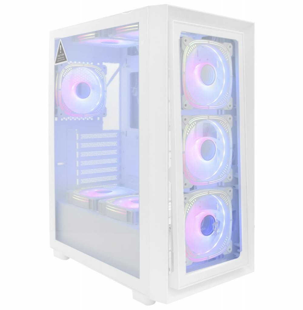 Gabinete Satellite K52 Branco Com 8 Coolers E-ATX