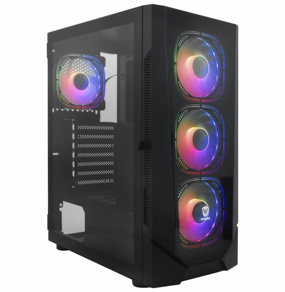 Gabinete Satellite K889 Preto Com 4 Coolers