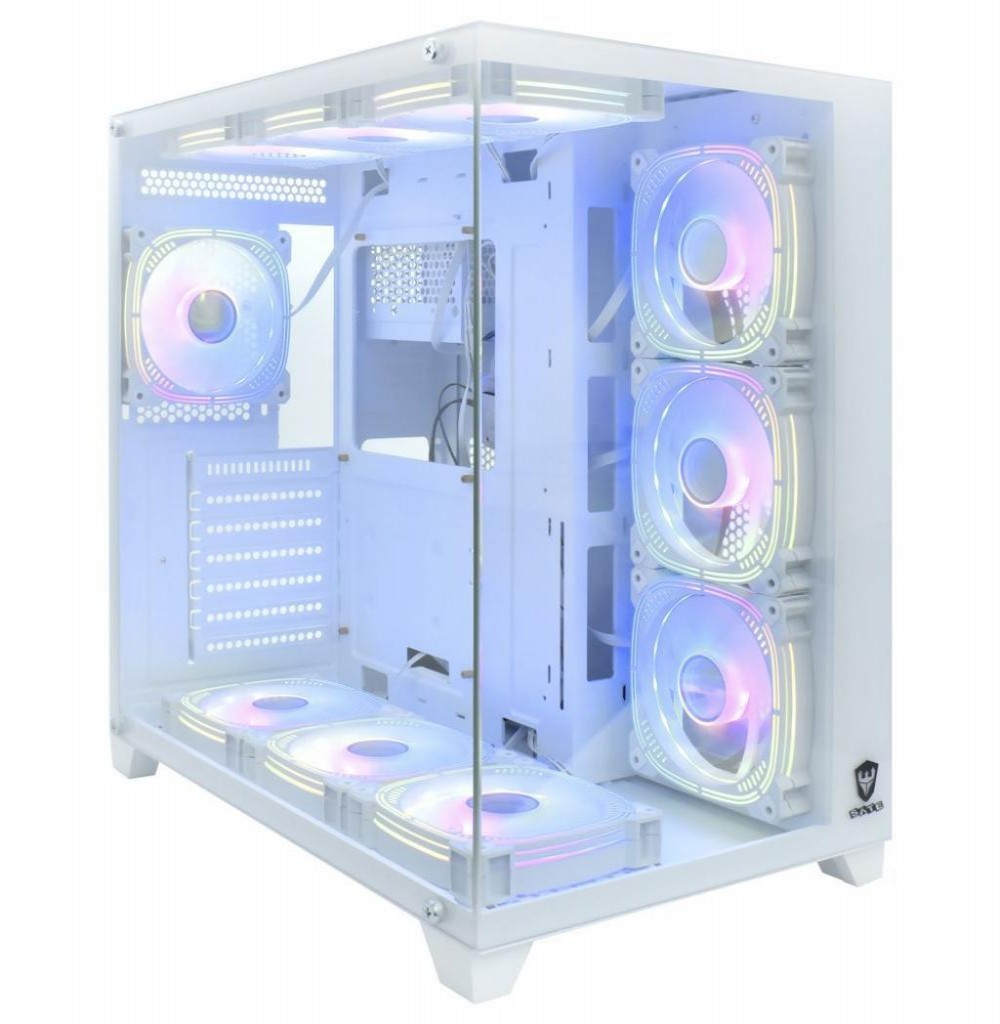 Gabinete Satellite K899 Branco Com 10 Coolers E-ATX