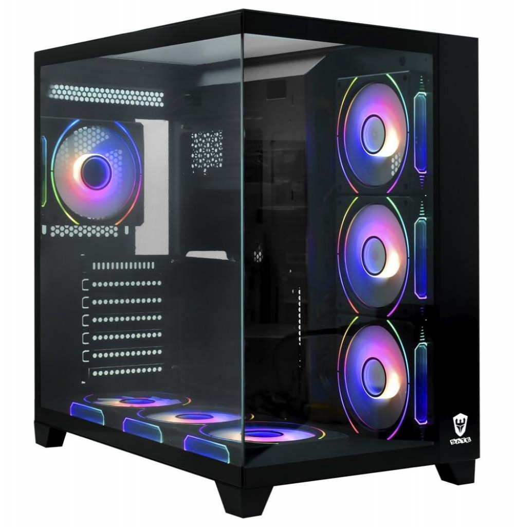 Gabinete Satellite K900 Preto Com 7 Coolers E-ATX Gabinete Satellite K900 Preto Com 7 Coolers E-ATX
