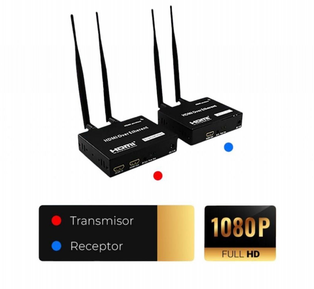 Adaptador Extensor Hdmi Wireless Sate A-HD14 200M Adaptador Extensor Hdmi Wireless Sate A-HD14 200M