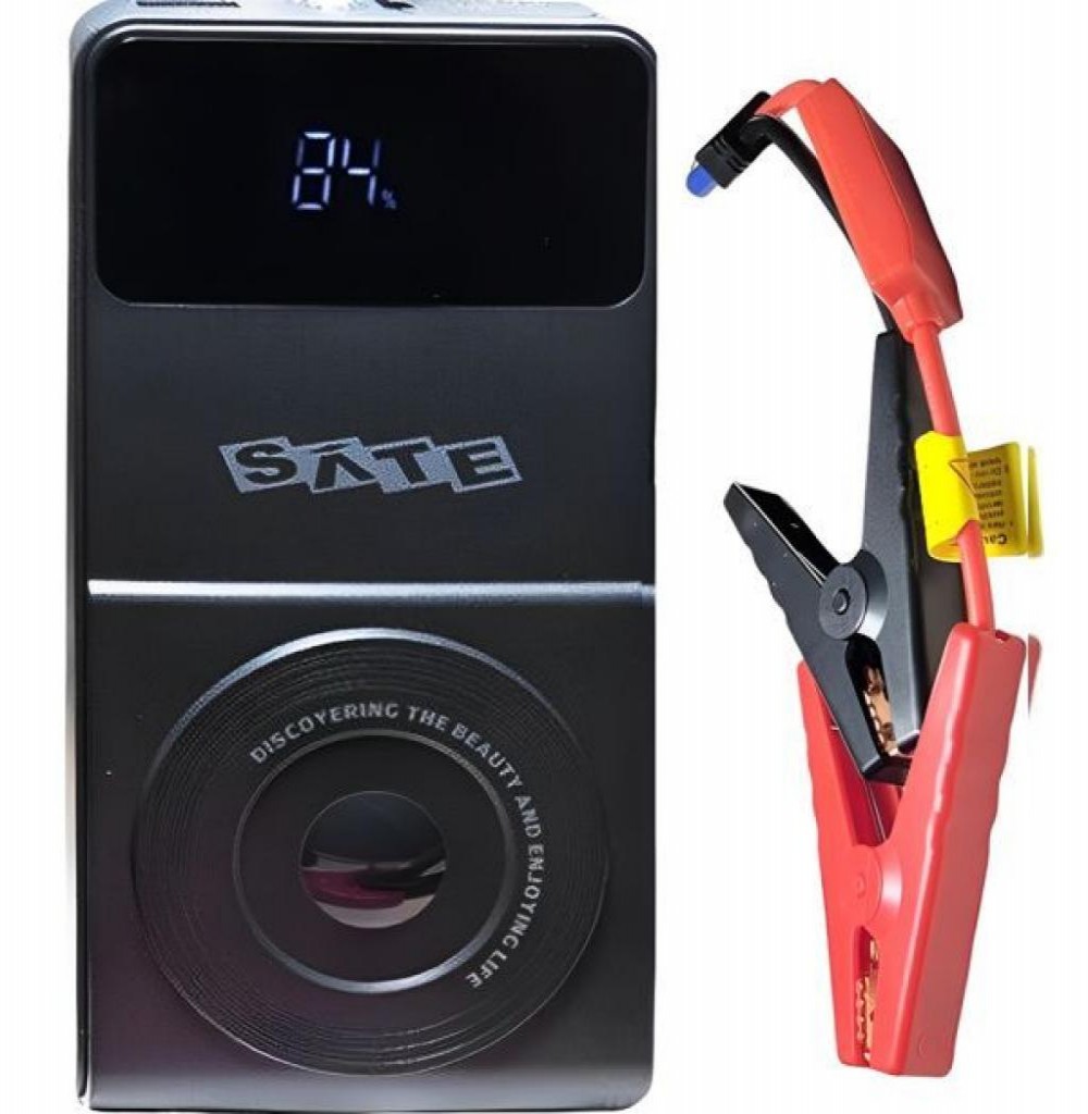 Arrancador/Bateria Auxiliar Sate P/Carro AMP87 8000MAH Arrancador/Bateria Auxiliar Sate P/Carro AMP87 8000MAH