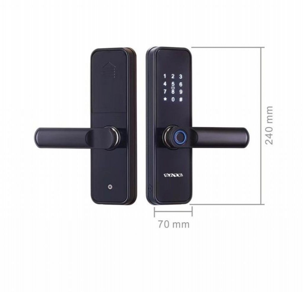 Fechadura Digital Satellite SL-71 Preta 