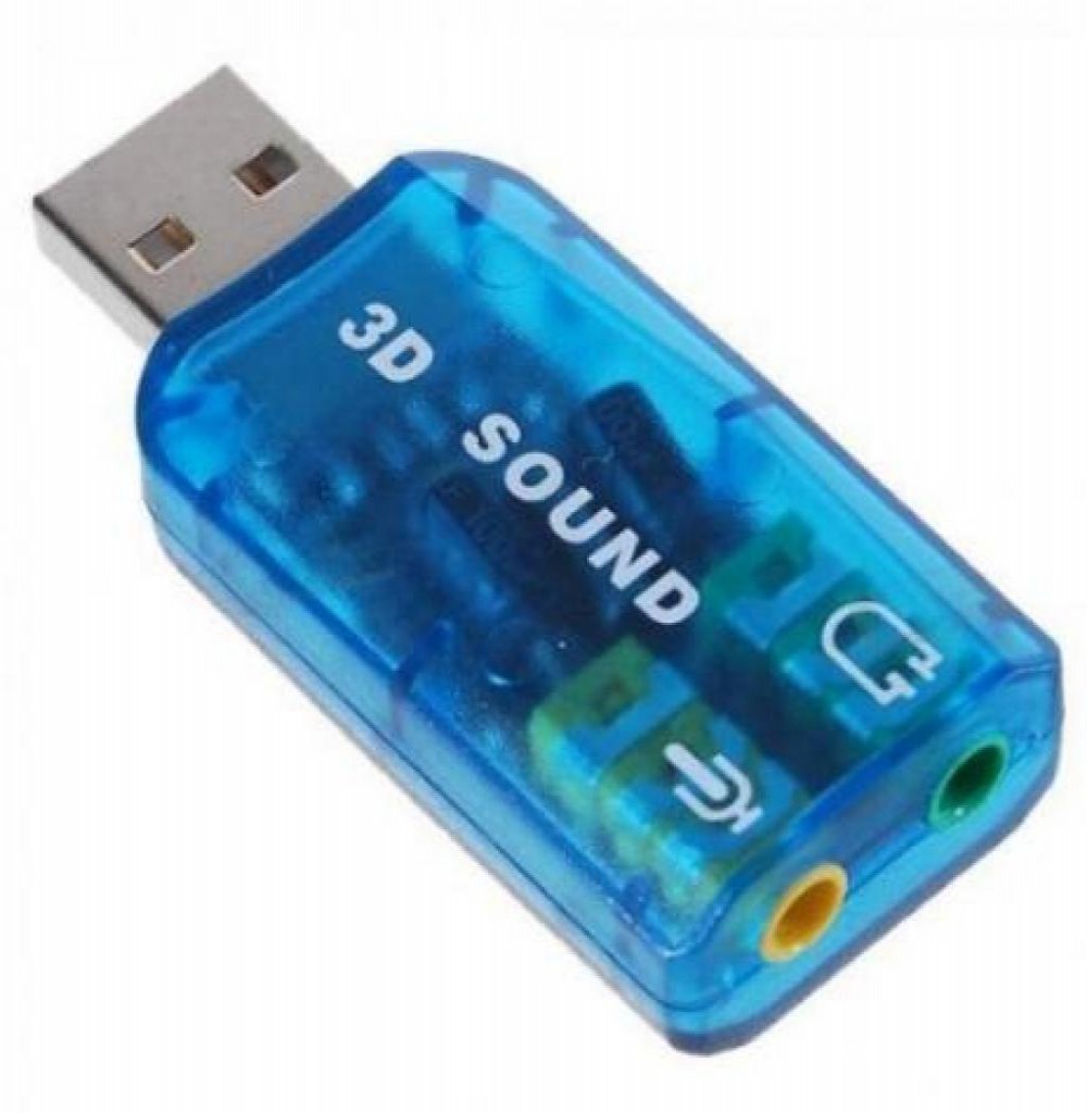 Placa de Som USB 5.1 3D