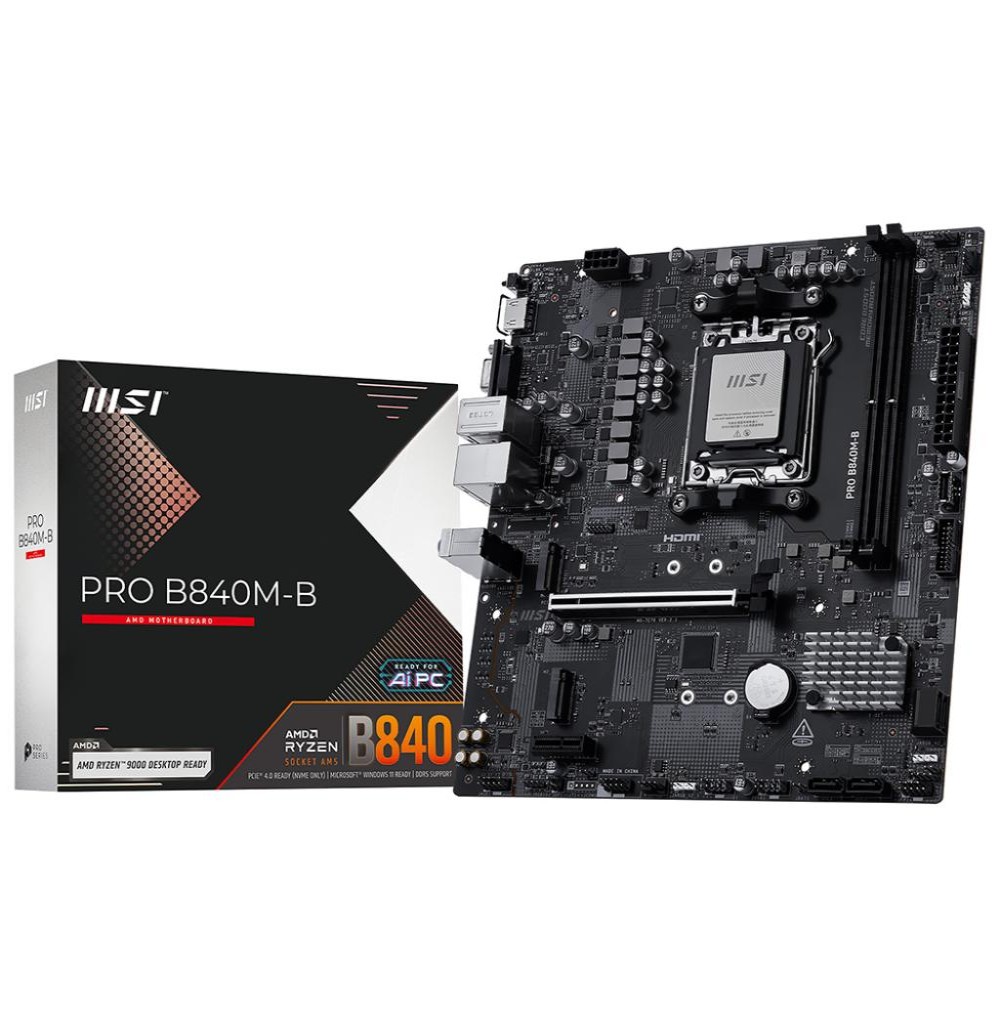 Placa Mãe Amd (Am5) Msi B840M-B Pro Ddr5