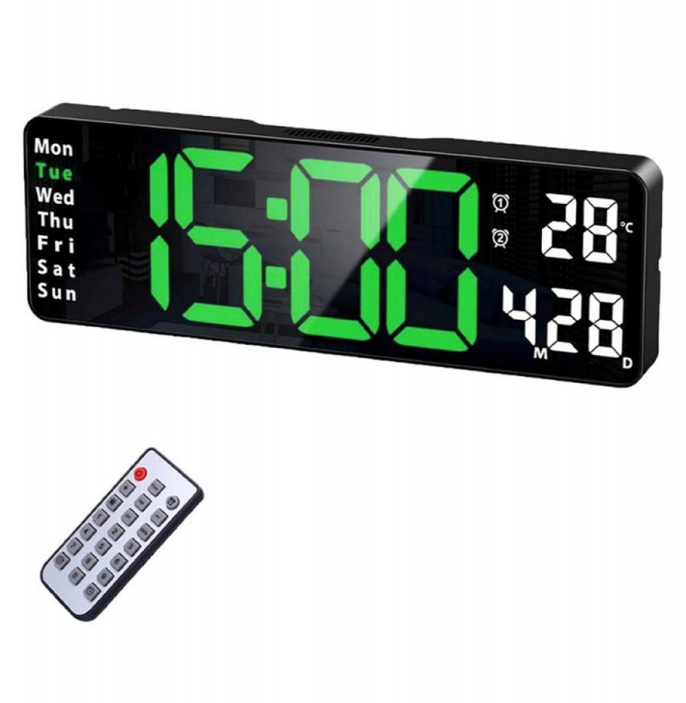 Relogio Digital Parede Sate AC-T6813 Led Verde Relogio Digital Parede Sate AC-T6813 Led Verde