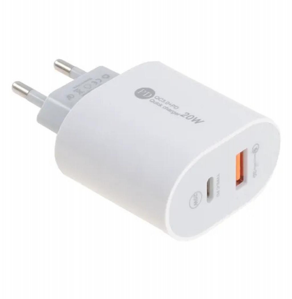 Carregador Para Celular Mox 20W MO-C22 USB-A+C Sem Cabo