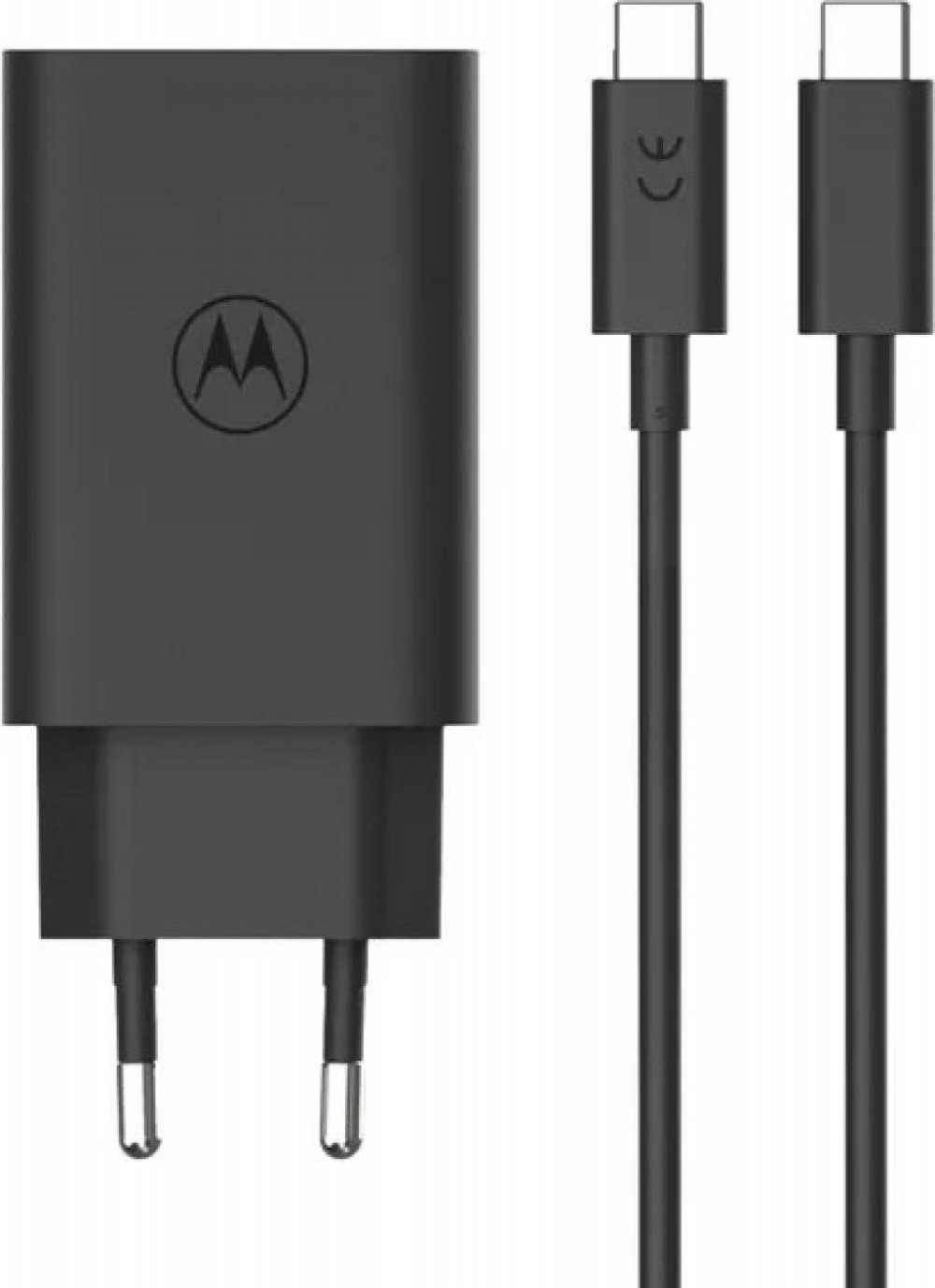 Carregador Para Celular Motorola 68W MC-689N Usb-C Preto Con Cabo 