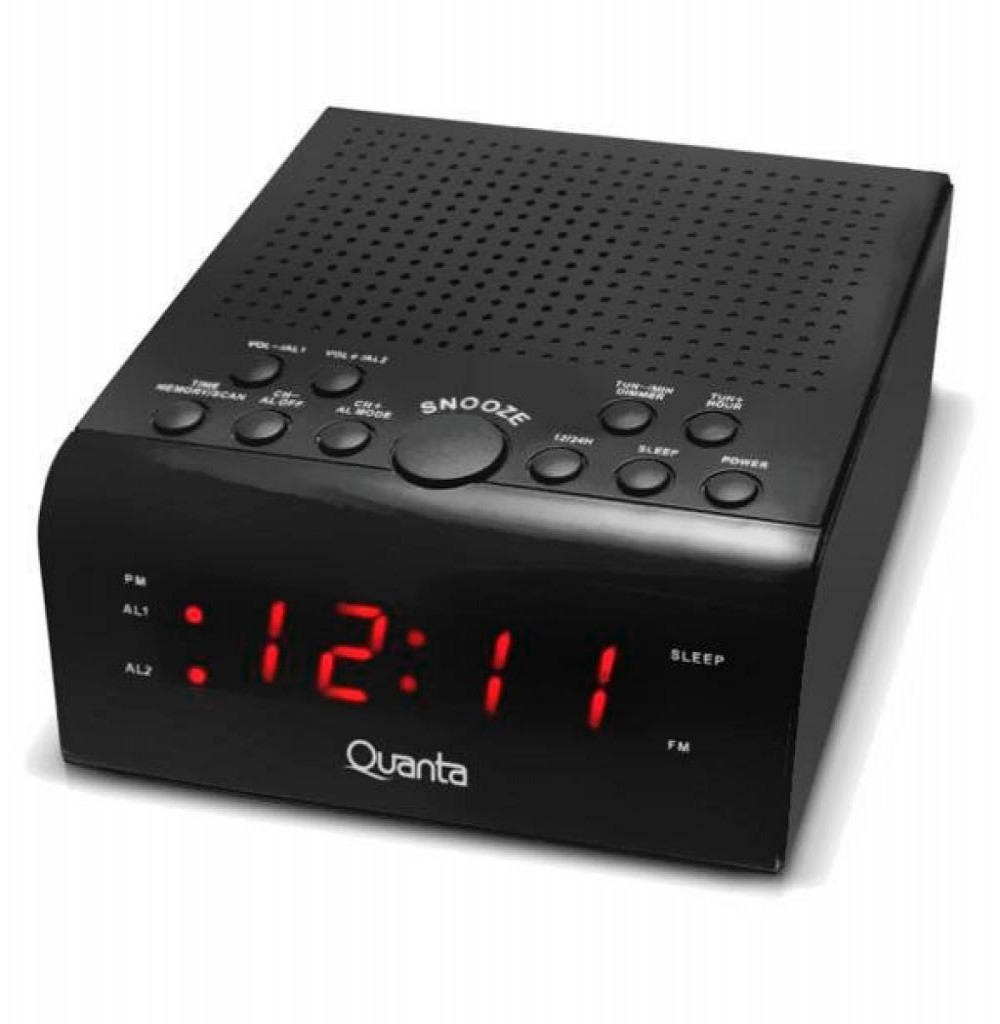 Rádio Relógio Quanta RAR4300 AM/FM/Bivolt
