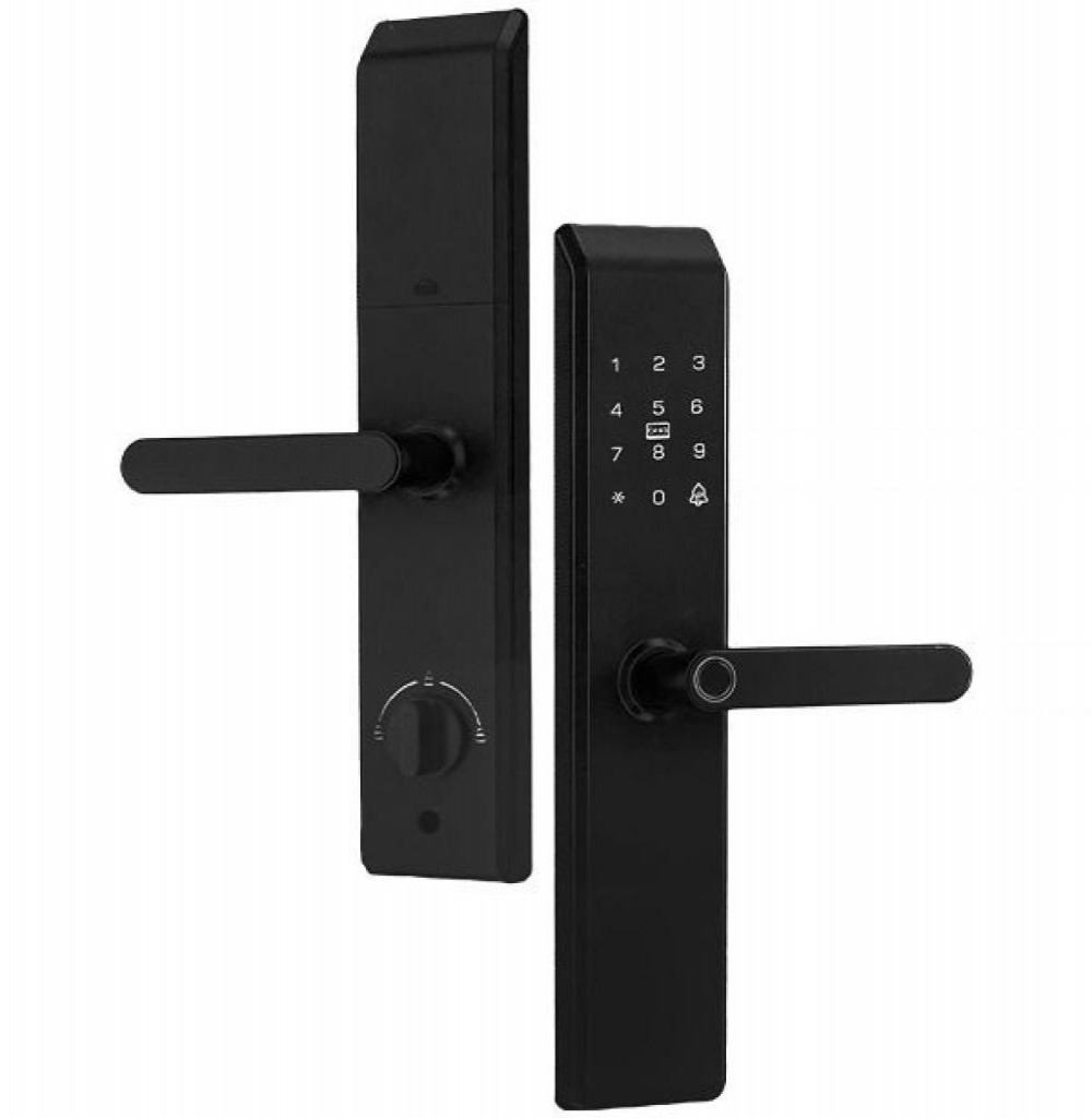 Fechadura Digital Satellite SL-81 Preta 