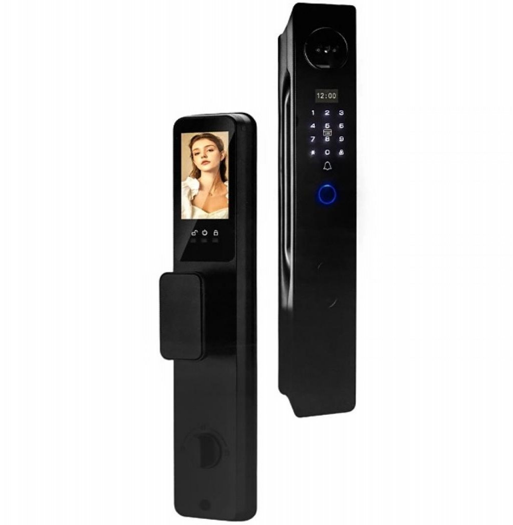 Fechadura Digital Satellite SL-82M Preta  Fechadura Digital Satellite SL-82M Preta