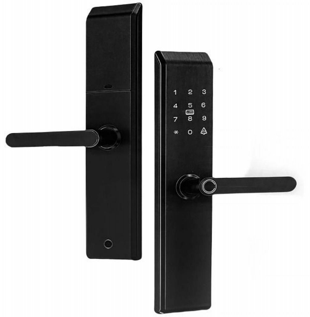 Fechadura Digital Satellite SL-83 Preta 