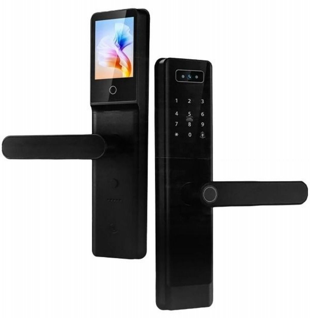 Fechadura Digital Satellite SL-84M Preta  Fechadura Digital Satellite SL-84M Preta