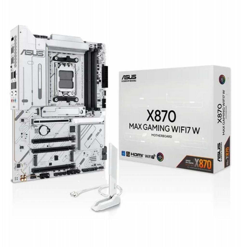 Placa Mãe Amd (Am5) Asus X870 Max Gaming W Wifi7 Placa Mãe Amd (Am5) Asus X870 Max Gaming W Wifi7