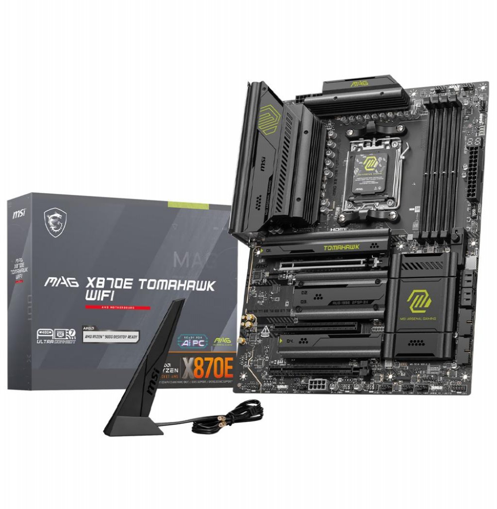 Placa Mãe AMD (AM5) MSI X870E Mag Tomahawk Wifi DDR5 Placa Mãe AMD (AM5) MSI X870E Mag Tomahawk Wifi DDR5