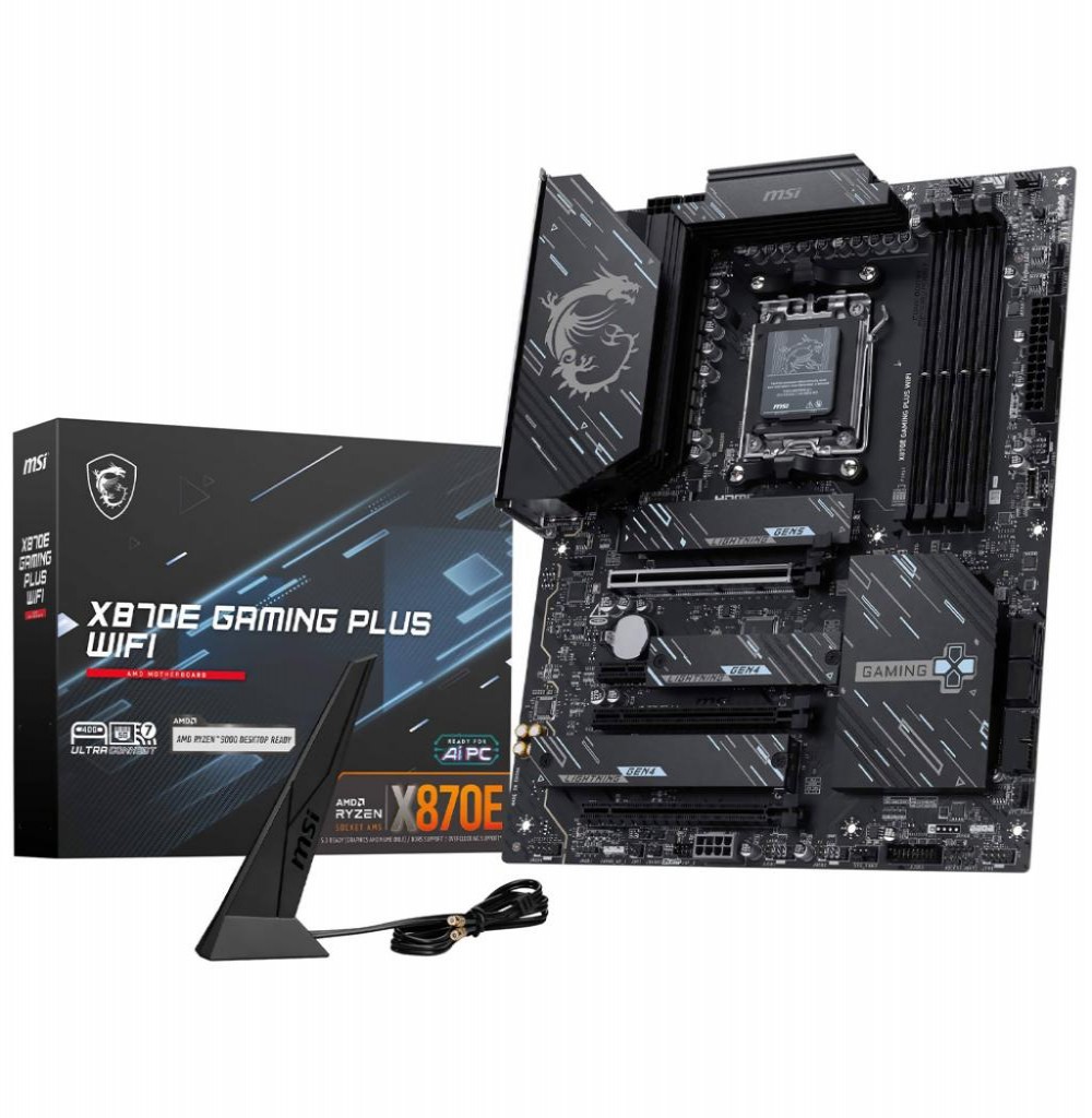 Placa Mãe AMD (AM5) MSI X870E Gaming Plus Wifi DDR5 Placa Mãe AMD (AM5) MSI X870E Gaming Plus Wifi DDR5