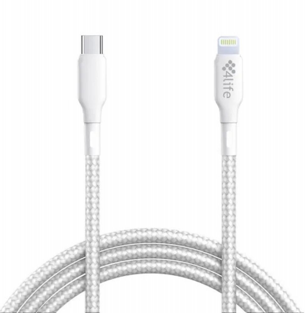 Cabo Apple Usb-C Lightning 4LIFE 30W 1M Preto FL30CLSB1
