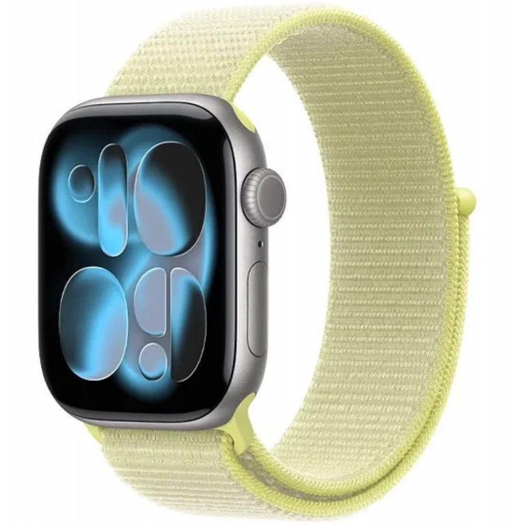 Relogio Apple S11 42MM MEW14 Gray Neo/Yellow Sport