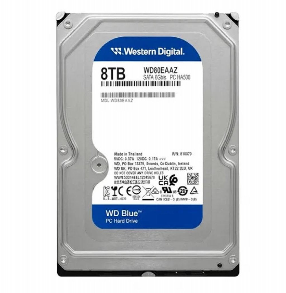 Hd Sata3  8TB WD Blue WD80EAAZ