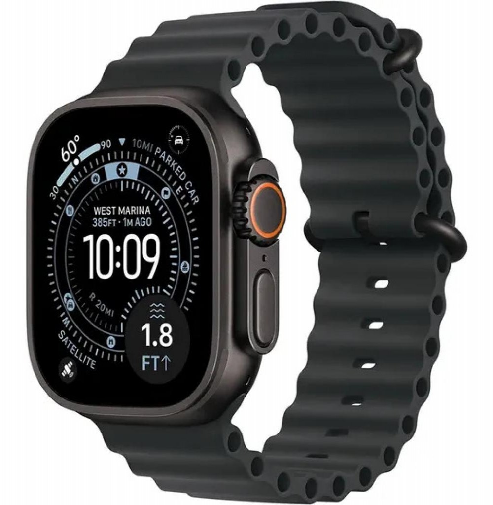 Relogio Apple Ultra 3 49MM MF0J4 Black/Ocean Black