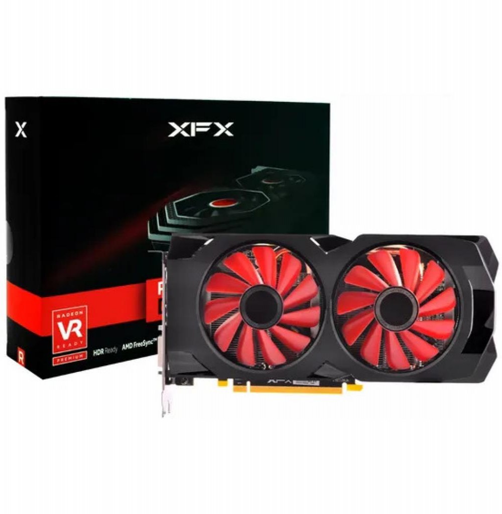 Placa de vídeo 8GB EXP. RX580 Xfx Gts Radeon RX-580S85DD6 Placa de vídeo 8GB EXP. RX580 Xfx Gts Radeon RX-580S85DD6