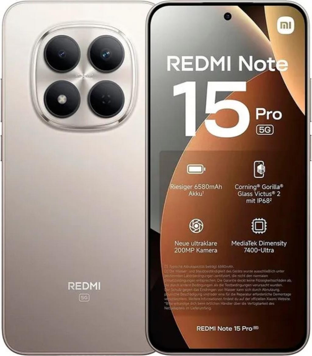 Celular Xiaomi Note 15 Pro 8/256GB 5G Silver BR 