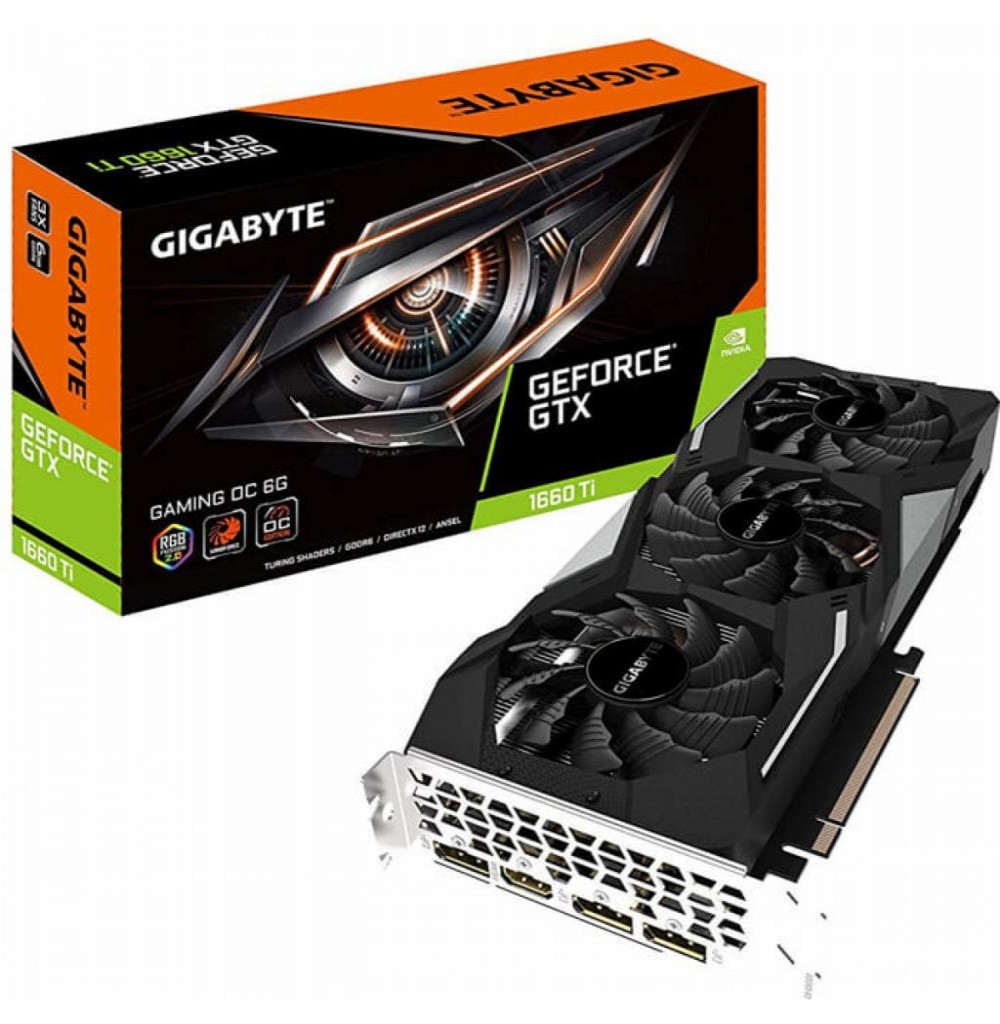 Placa de Vídeo 6GB Exp. GF-GTX1660TI Gigabyte WindForce OC