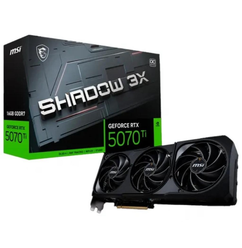Placa de Video 16GB EXP. GF-RTX5070TI Msi Shadow 3x Oc 912-V531