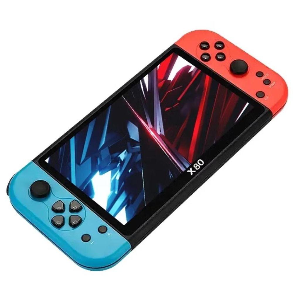Game Portatil X80 20000 Jogos 16GB Azul/Vermelho