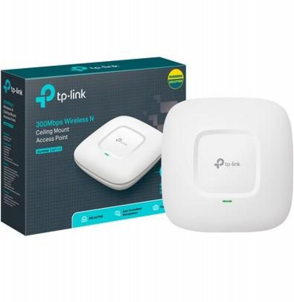 Ponto de Acesso Wifi Para Teto Tp-Link EAP115 2.4Ghz 300 Mbps