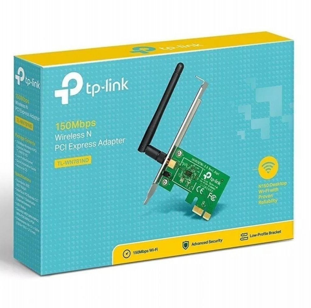 Placa Wifi Pci Express Tp-Link TL-WN781ND 150Mbps