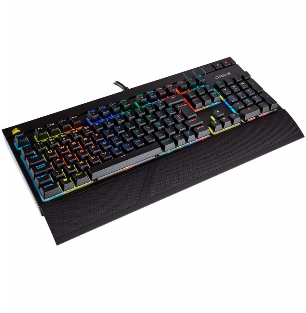 Teclado Mecânico Gamer Corsair Strafe RGB USB Português - Preto