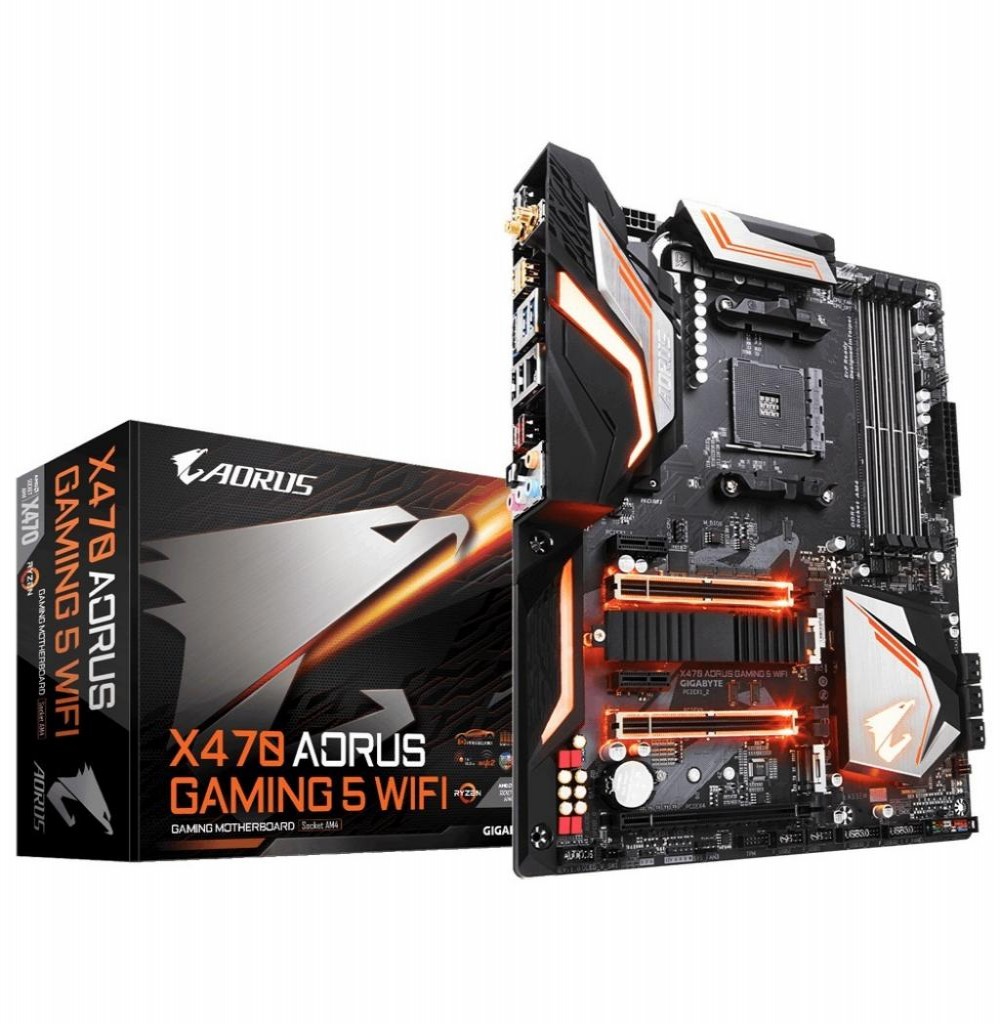 Placa-Mãe AMD (AM4) Gigabyte X470-Gaming 5 Aorus Wifi