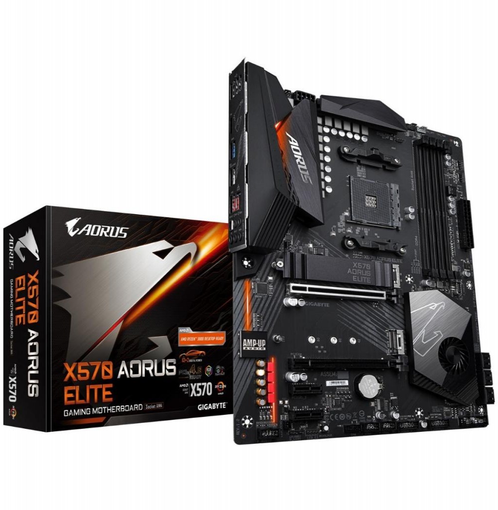 Placa-Mãe AMD (AM4) Gigabyte X570 Aorus Elite