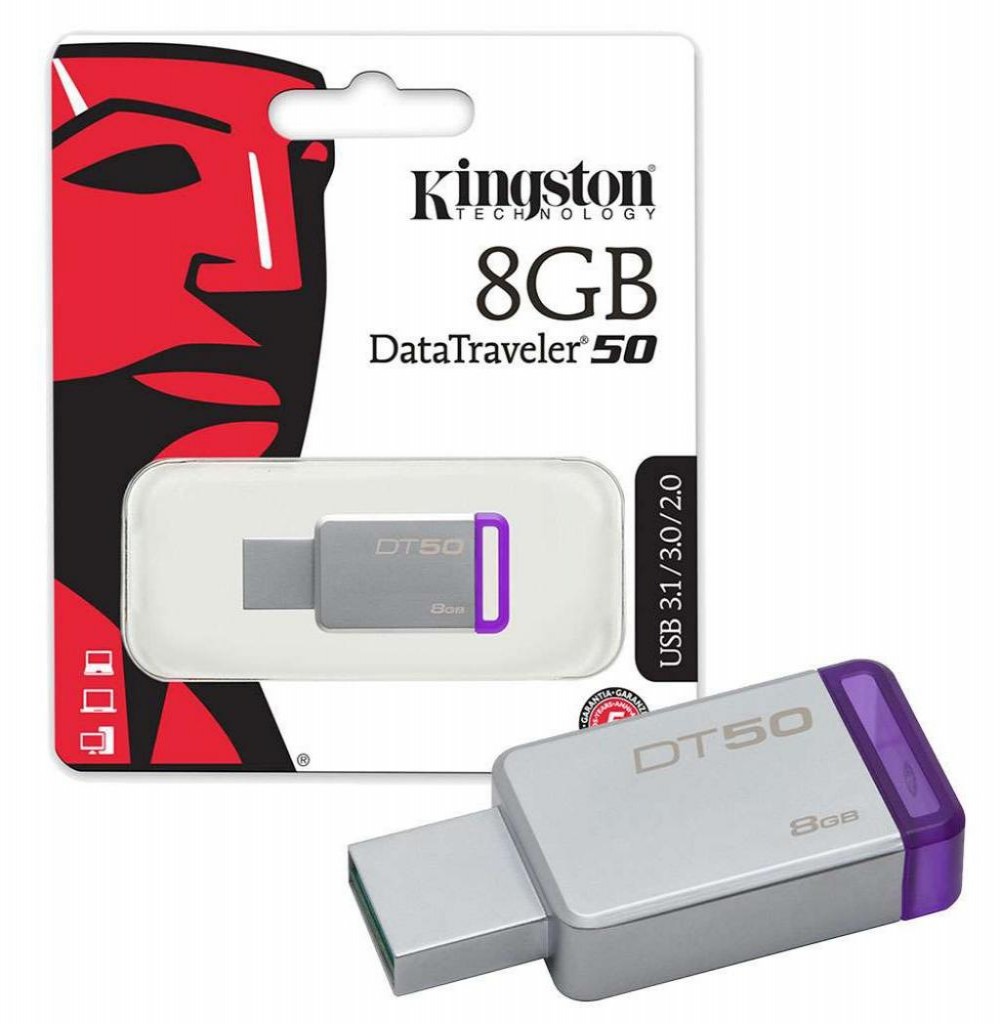 Pen Drive 8GB Kingston DT50 USB 3.0