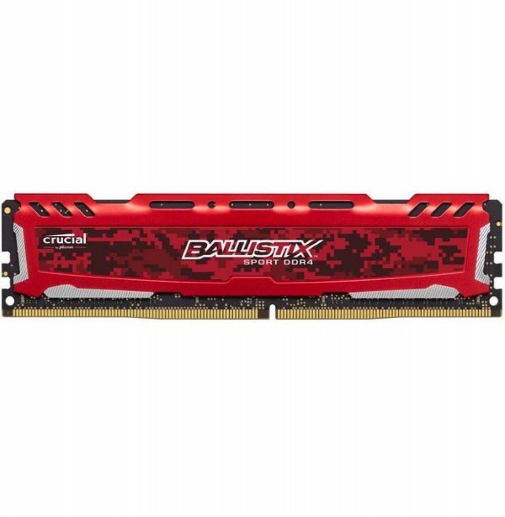 Memória Ram DDR4 16GB 2400 Crucial Ballistix Gaming Red