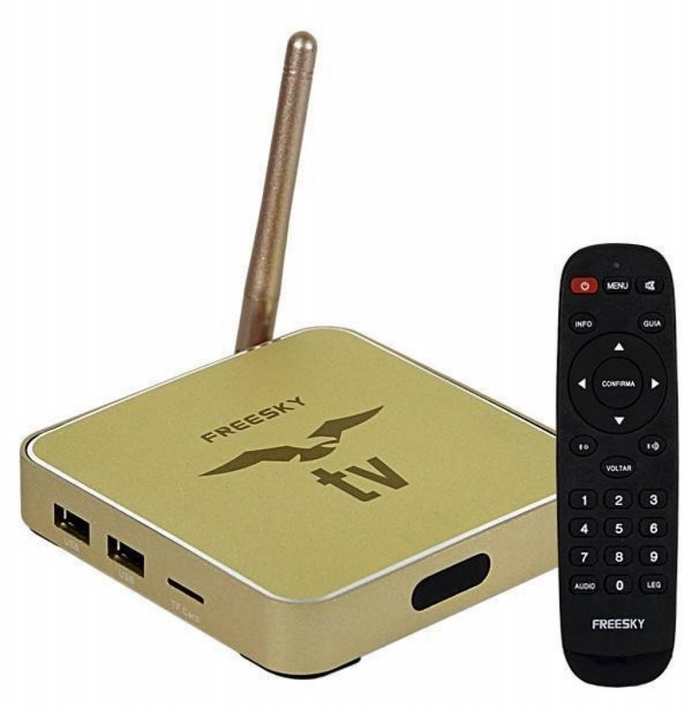 Receptor Digital FreeSky OTT 6K Dourado